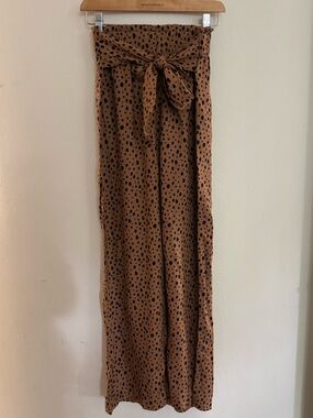 Abercrombie & Fitch Leopard Wide Leg Pants NWT